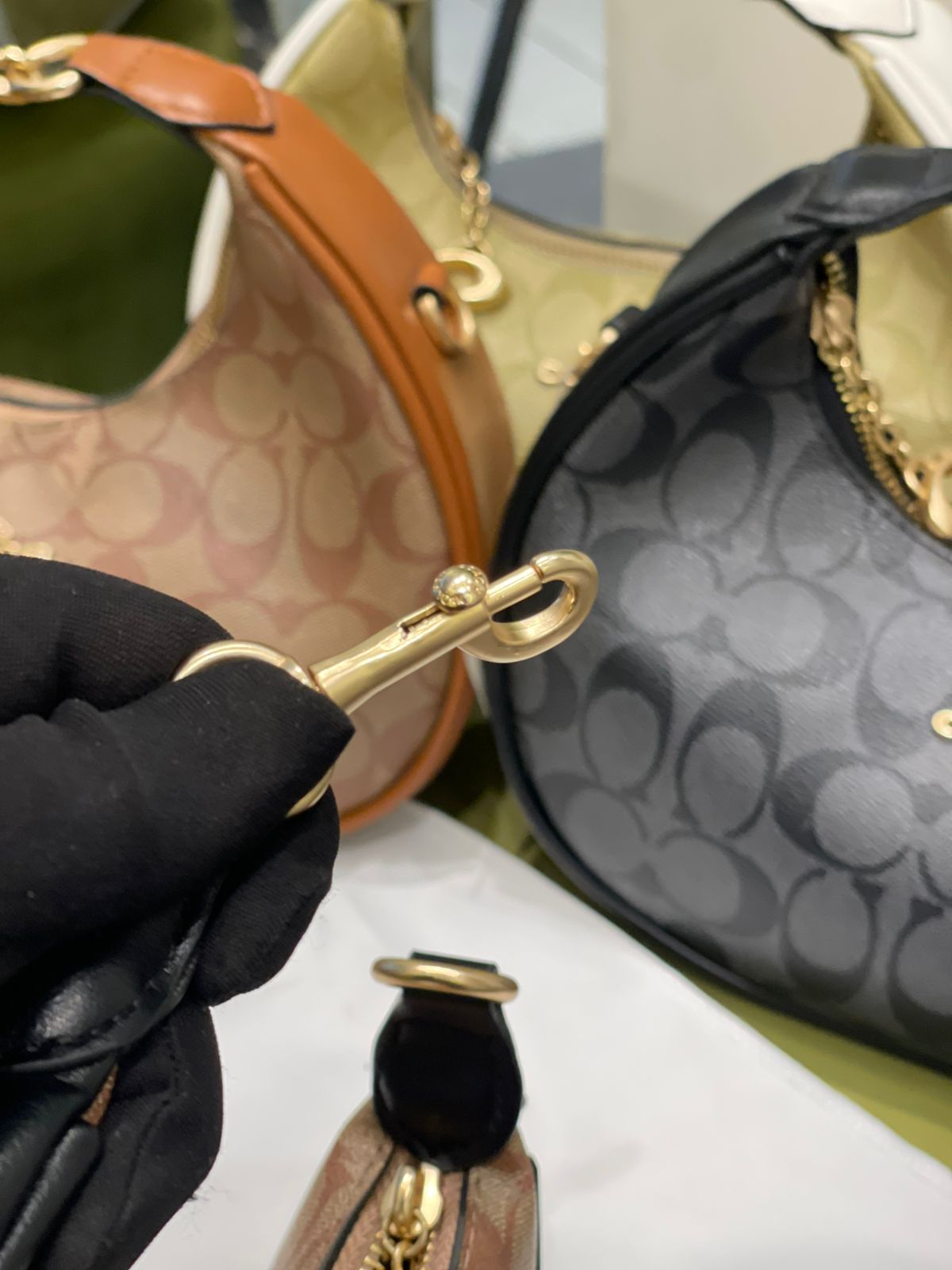 Coach Jonie Mini Bag in Signature Canvas