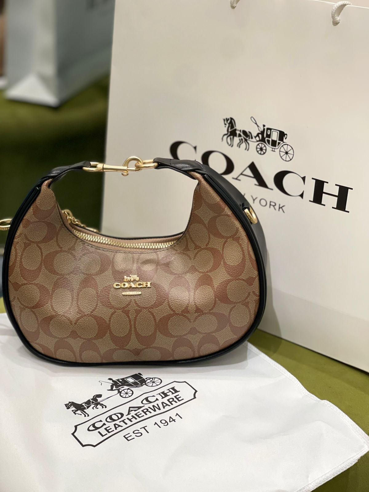 Coach Jonie Mini Bag in Signature Canvas