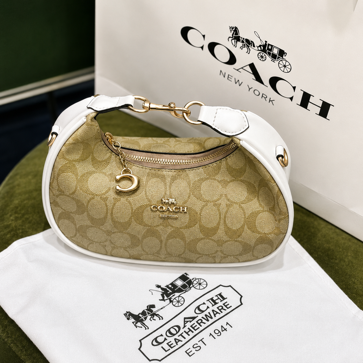 Coach Jonie Mini Bag in Signature Canvas