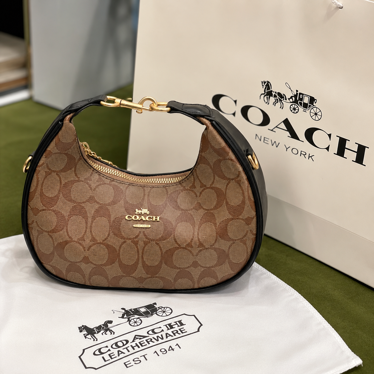 Coach Jonie Mini Bag in Signature Canvas