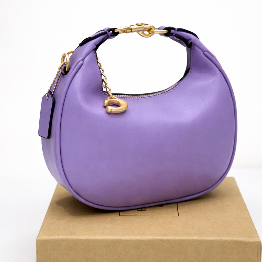Coach Mini Leather Crescent Shoulder Bag