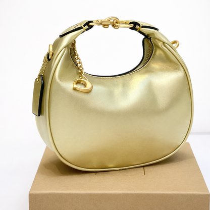 Coach Mini Leather Crescent Shoulder Bag