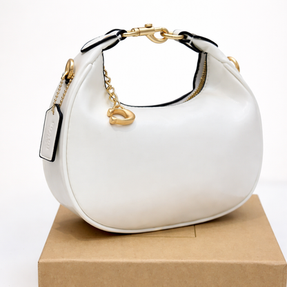 Coach Mini Leather Crescent Shoulder Bag