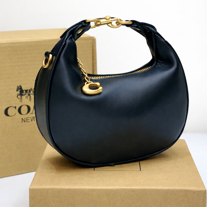 Coach Mini Leather Crescent Shoulder Bag