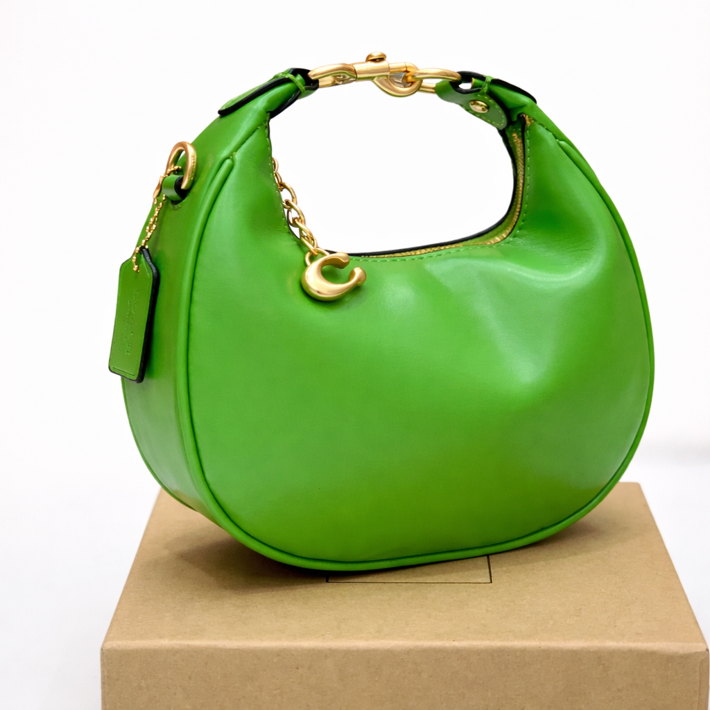 Coach Mini Leather Crescent Shoulder Bag