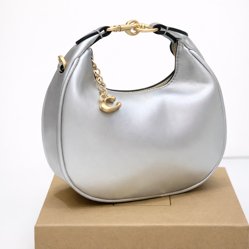 Coach Mini Leather Crescent Shoulder Bag