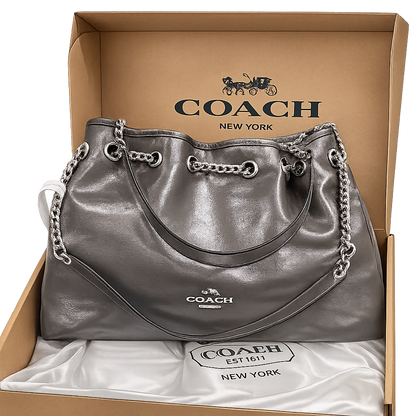 Coach Quilted Chain Tote Bag