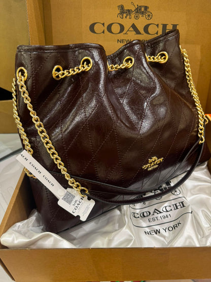 Coach Quilted Chain Tote Bag
