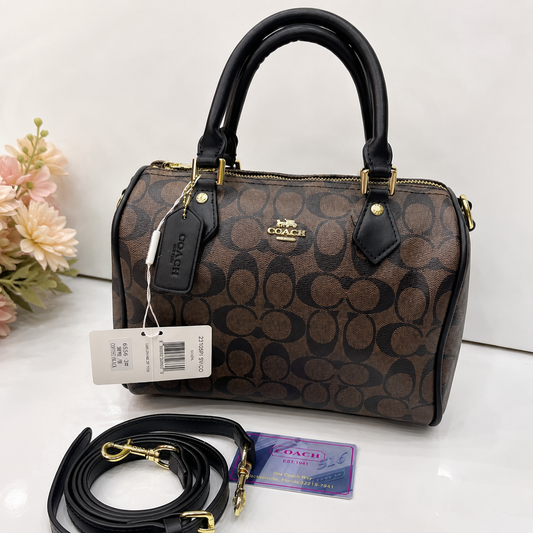 Coach Rowan Satchel Bag in Signature Canvas