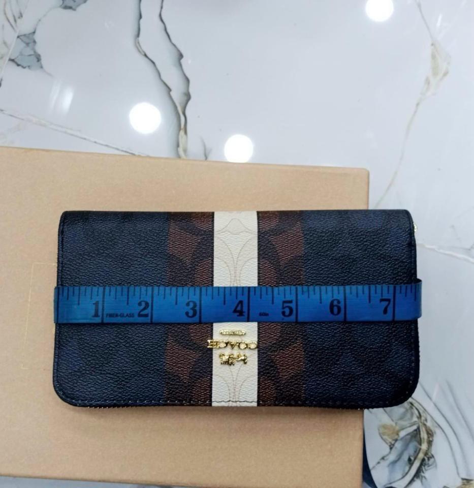 Coach Signature Stripe Crossbody Bag with Wallet Set