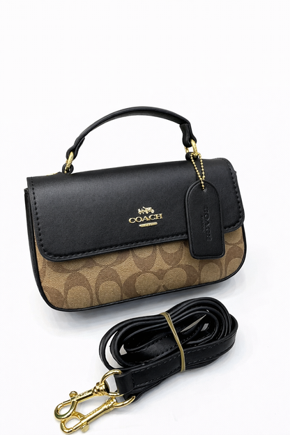 Coach Style Signature Mini Top Handle Bag