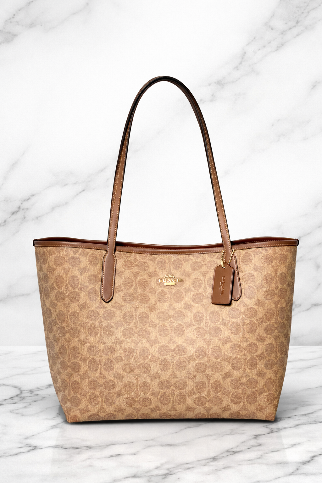 Coach Style Signature Monogram Tote Bag