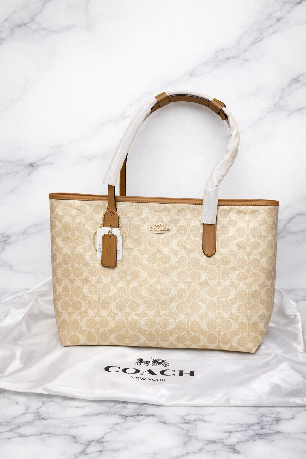 Coach Style Signature Monogram Tote Bag