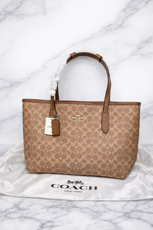 Coach Style Signature Monogram Tote Bag