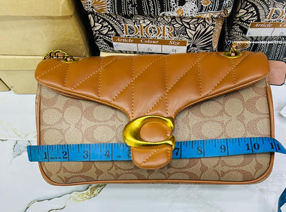 Coach Tabby Shoulder Bag 26 in Signature Canvas with Quilting
