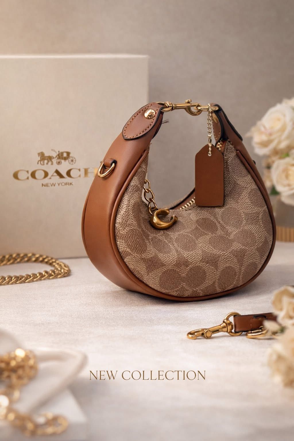 Coach Jonie Mini Bag in Signature Canvas