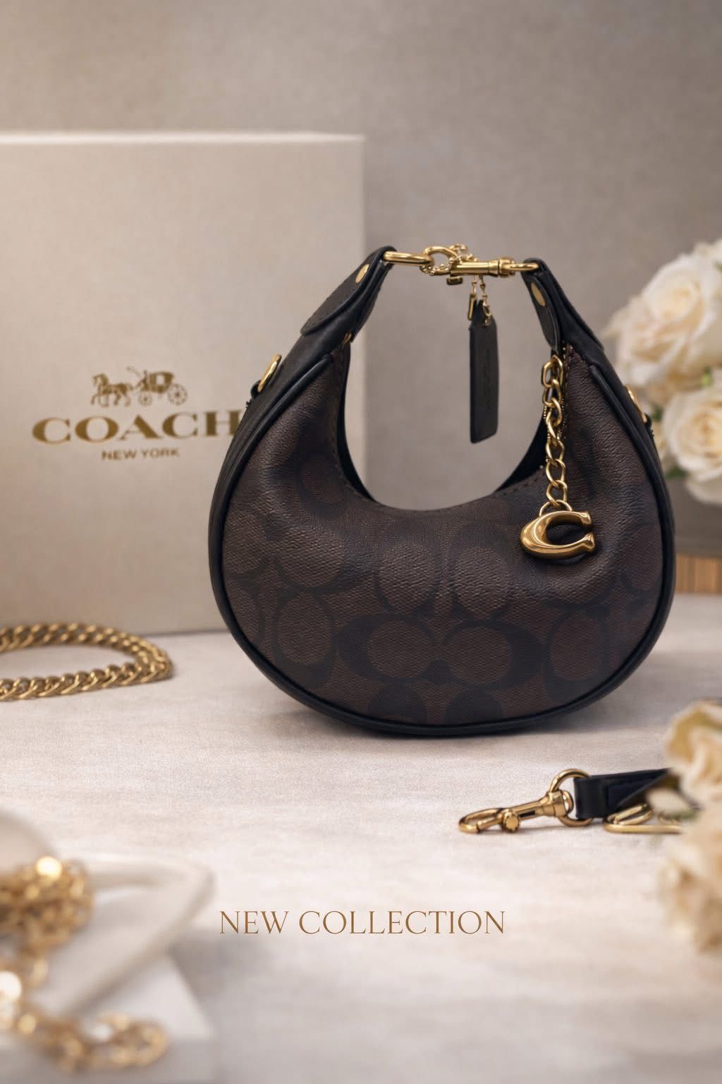 Coach Jonie Mini Bag in Signature Canvas