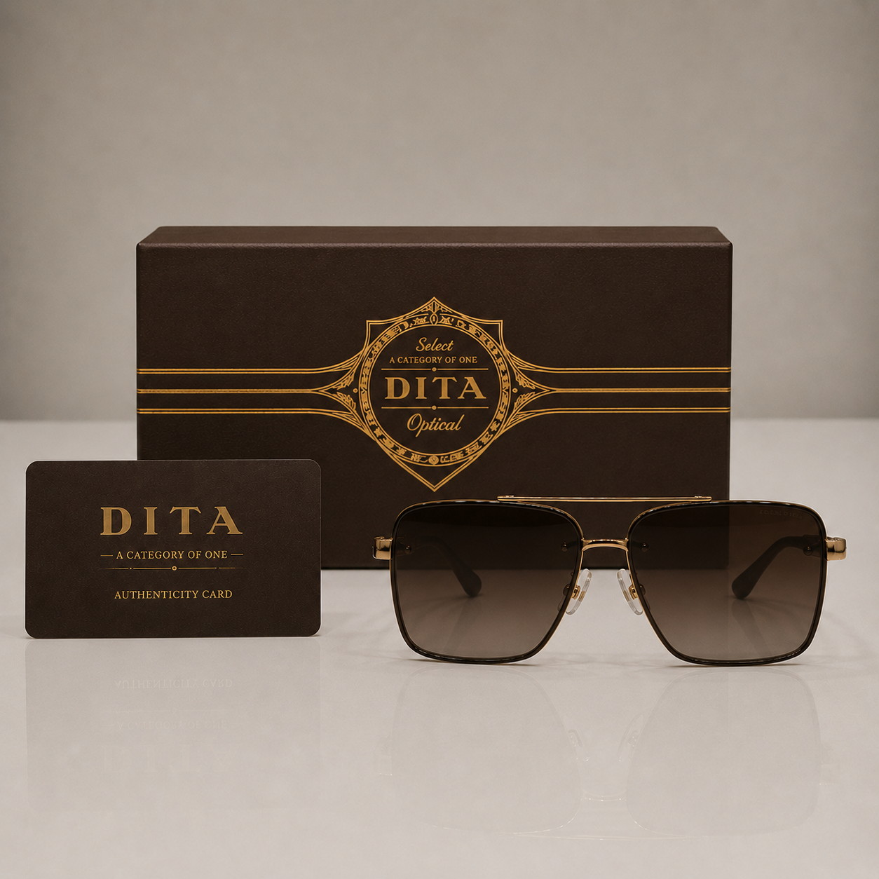 DITA Mach-One Oversized Square Sunglasses