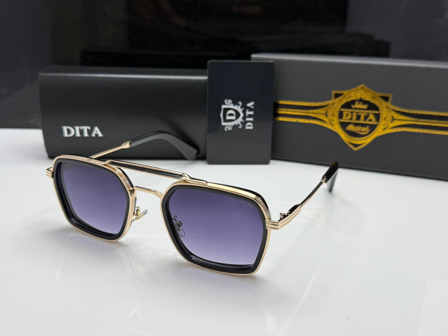 DITA Square Navigator Sunglasses – Premium Dual Frame Shades