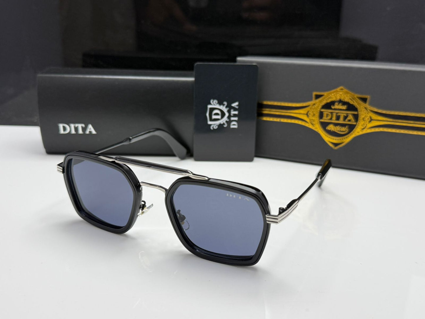 DITA Square Navigator Sunglasses – Premium Dual Frame Shades