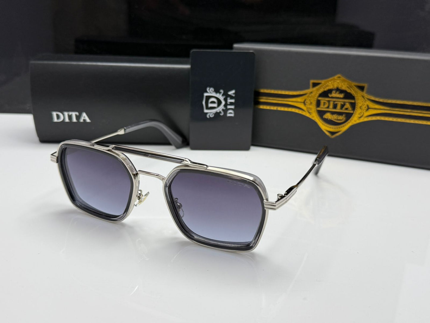 DITA Square Navigator Sunglasses – Premium Dual Frame Shades