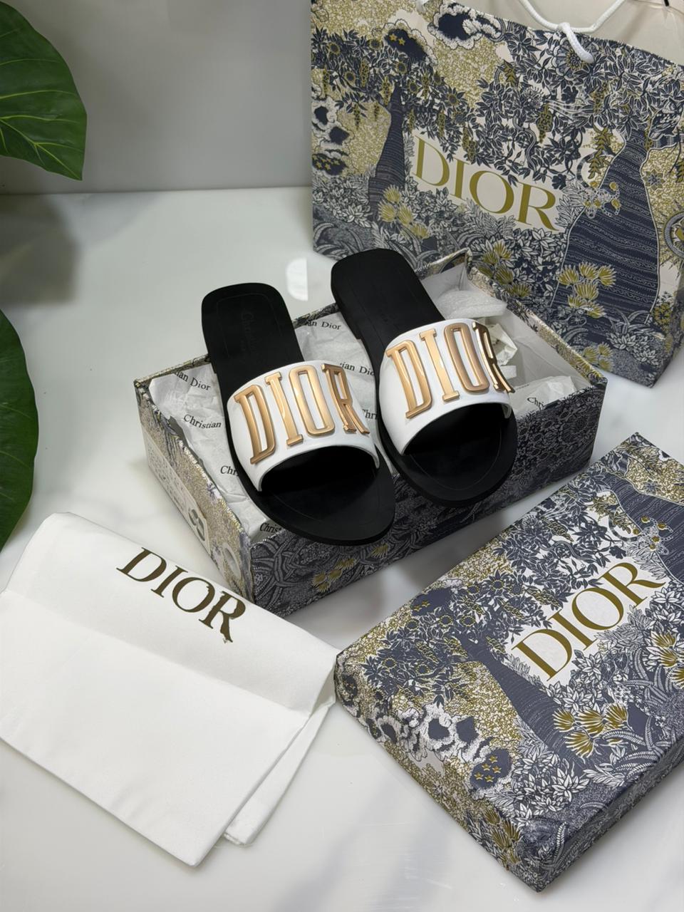 Dior Bold Logo Slide Sandals