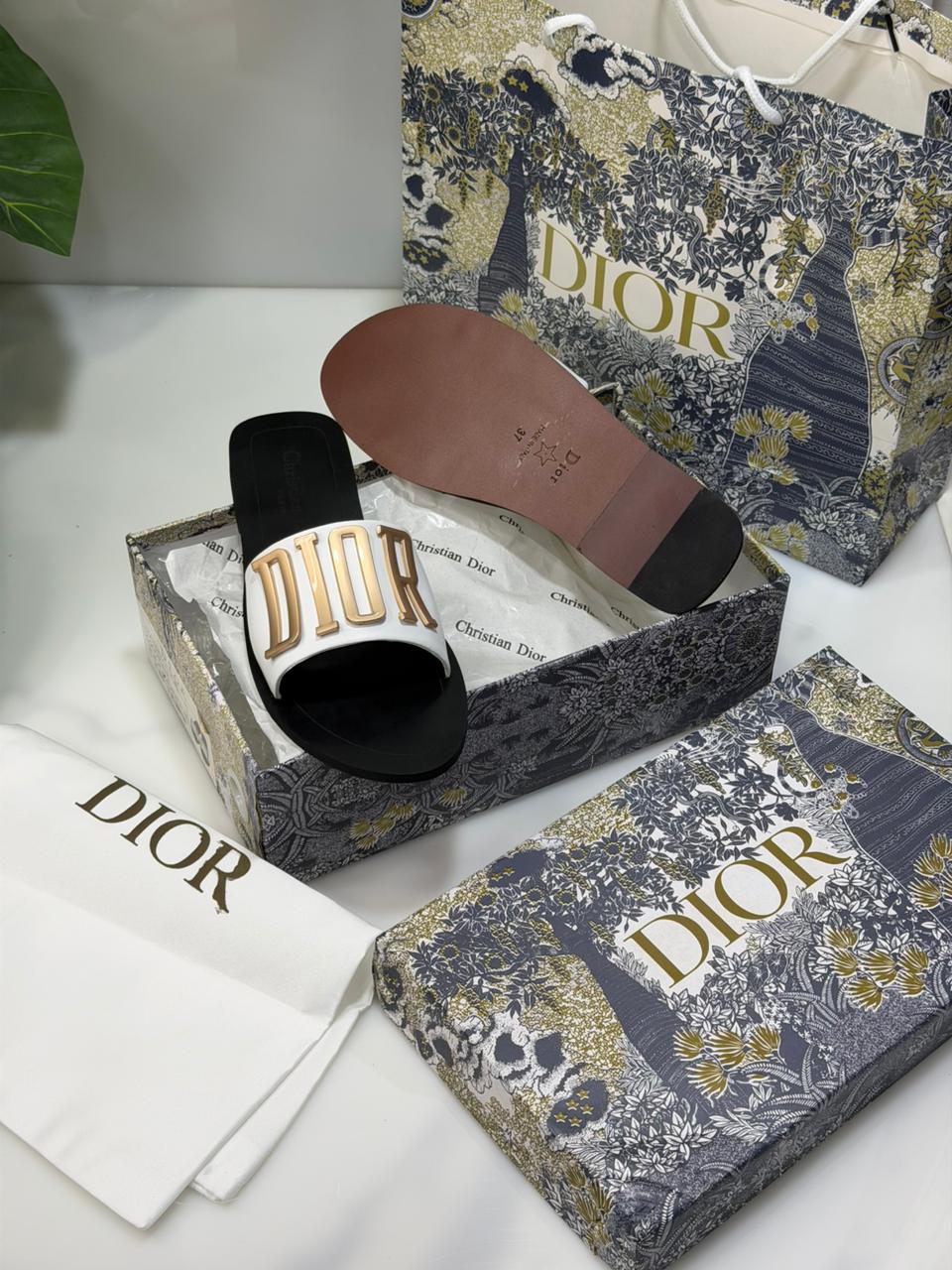 Dior Bold Logo Slide Sandals