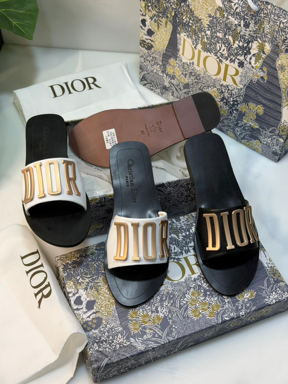 Dior Bold Logo Slide Sandals