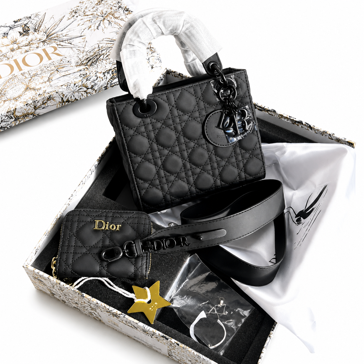 Dior Lady Dior Medium Tote Bag