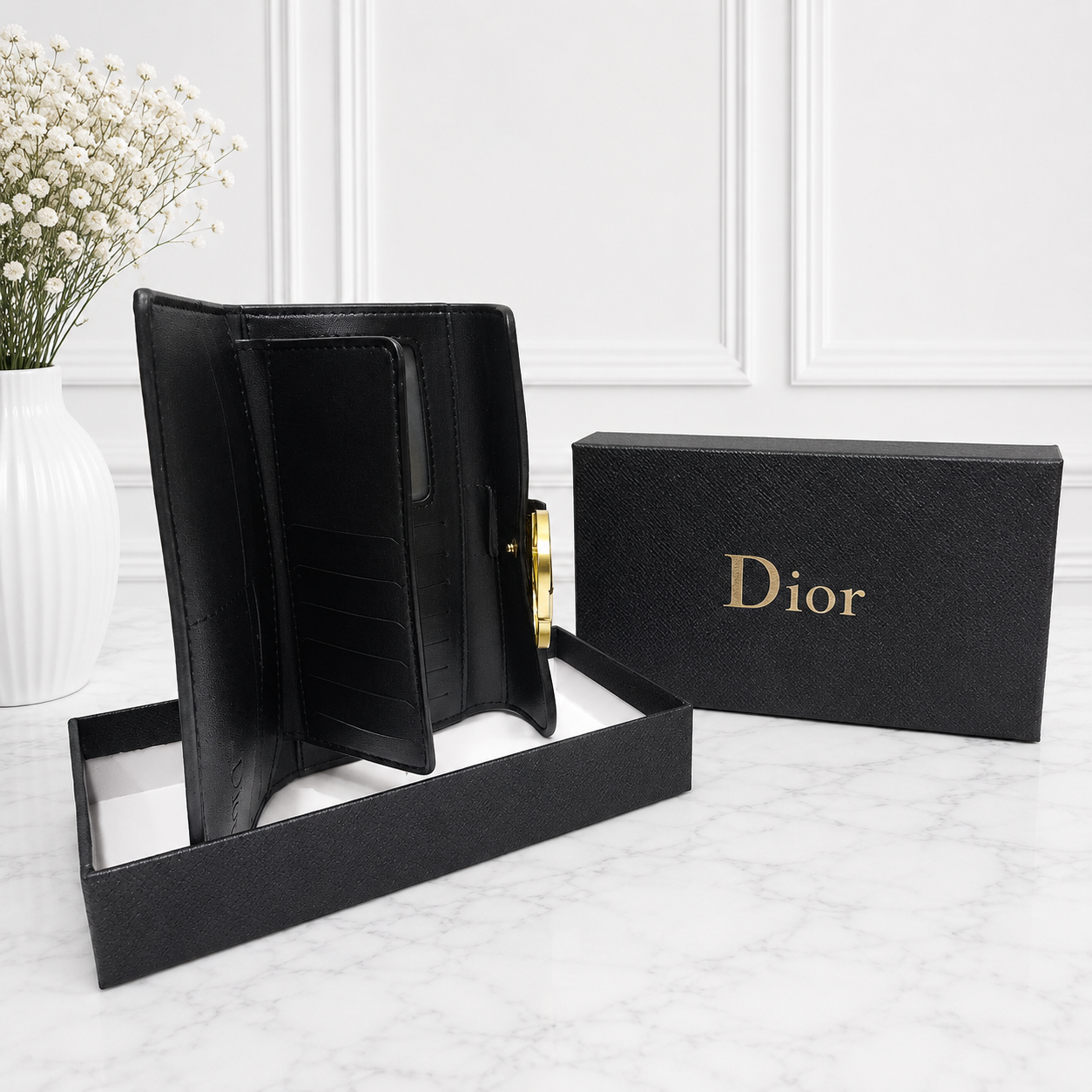 Dior Oblique 30 Montaigne Flap Long Wallet