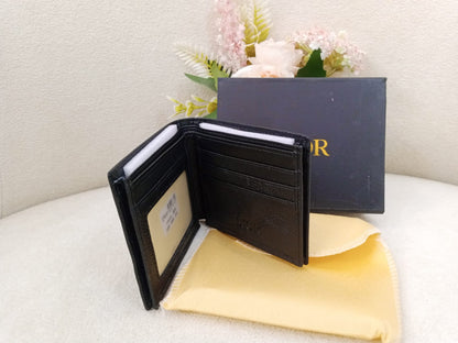 Dior Oblique Embossed Premium Leather Bifold Wallet