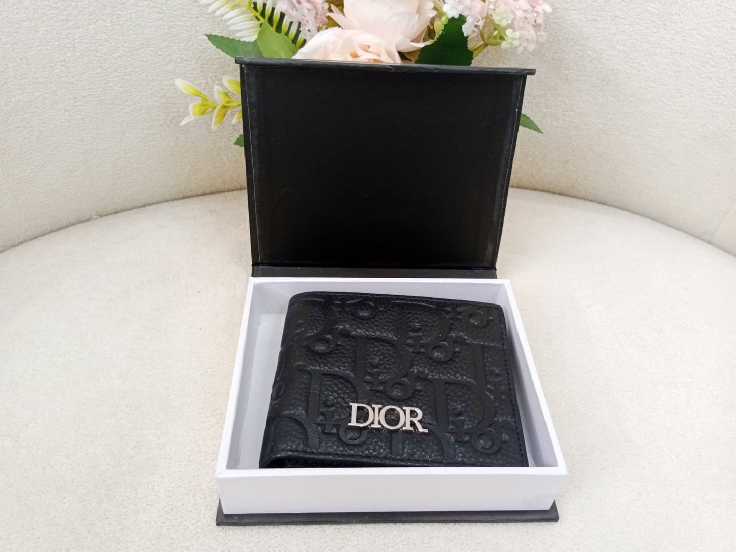Dior Oblique Embossed Premium Leather Bifold Wallet