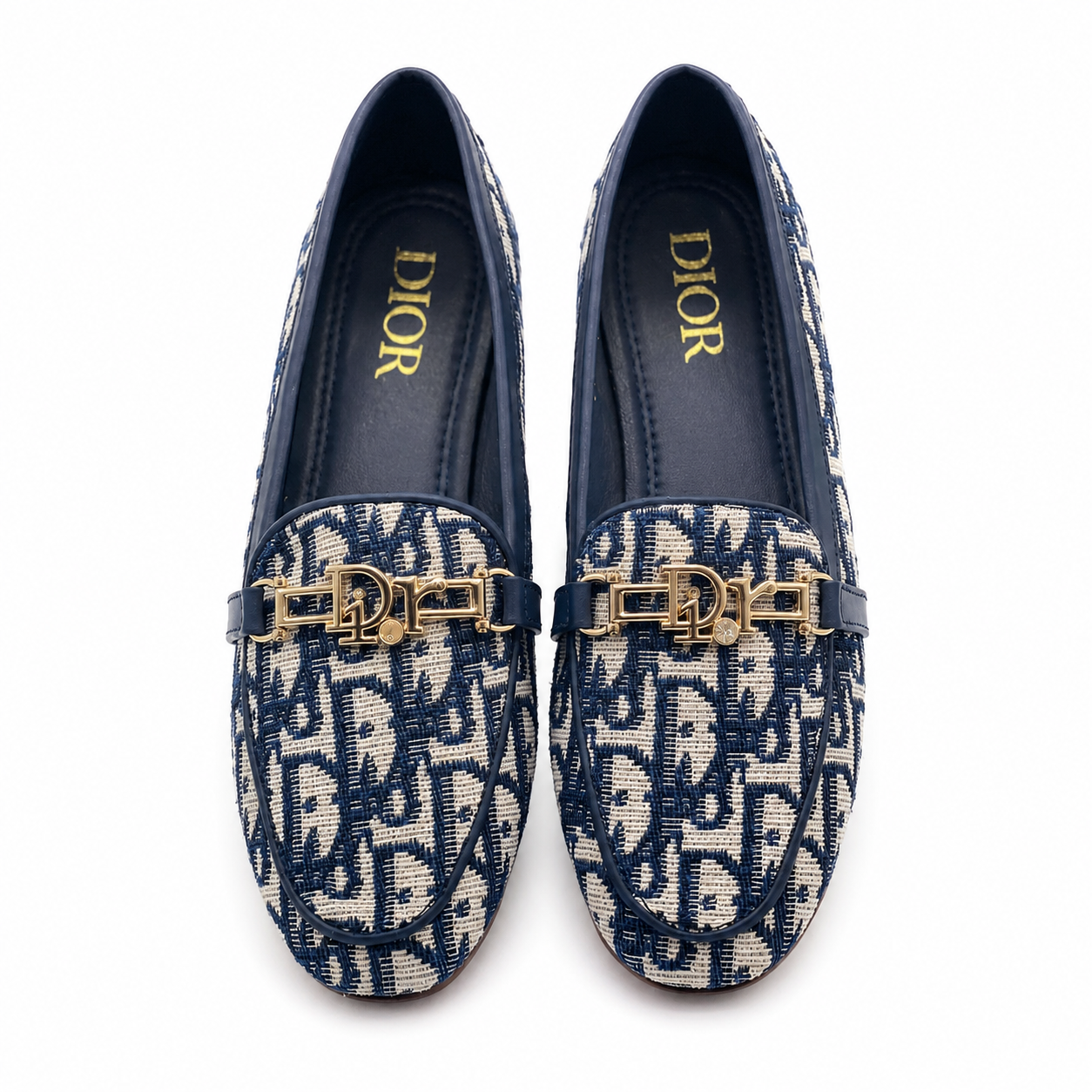 Dior Oblique Jacquard Horsebit Loafers