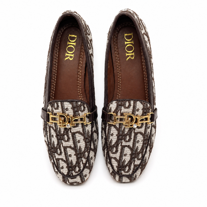 Dior Oblique Jacquard Horsebit Loafers