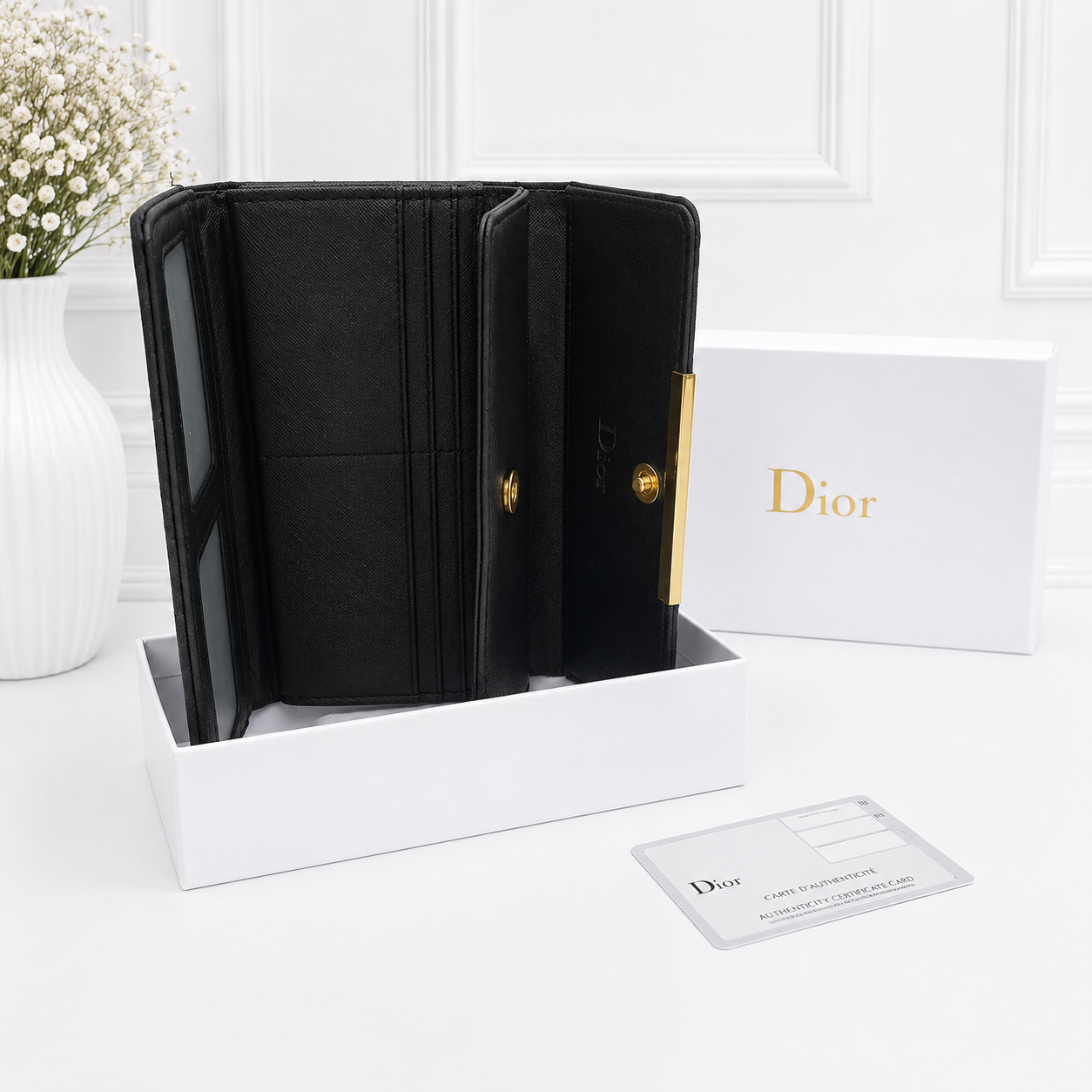 Dior Oblique Monogram Continental Long Wallet