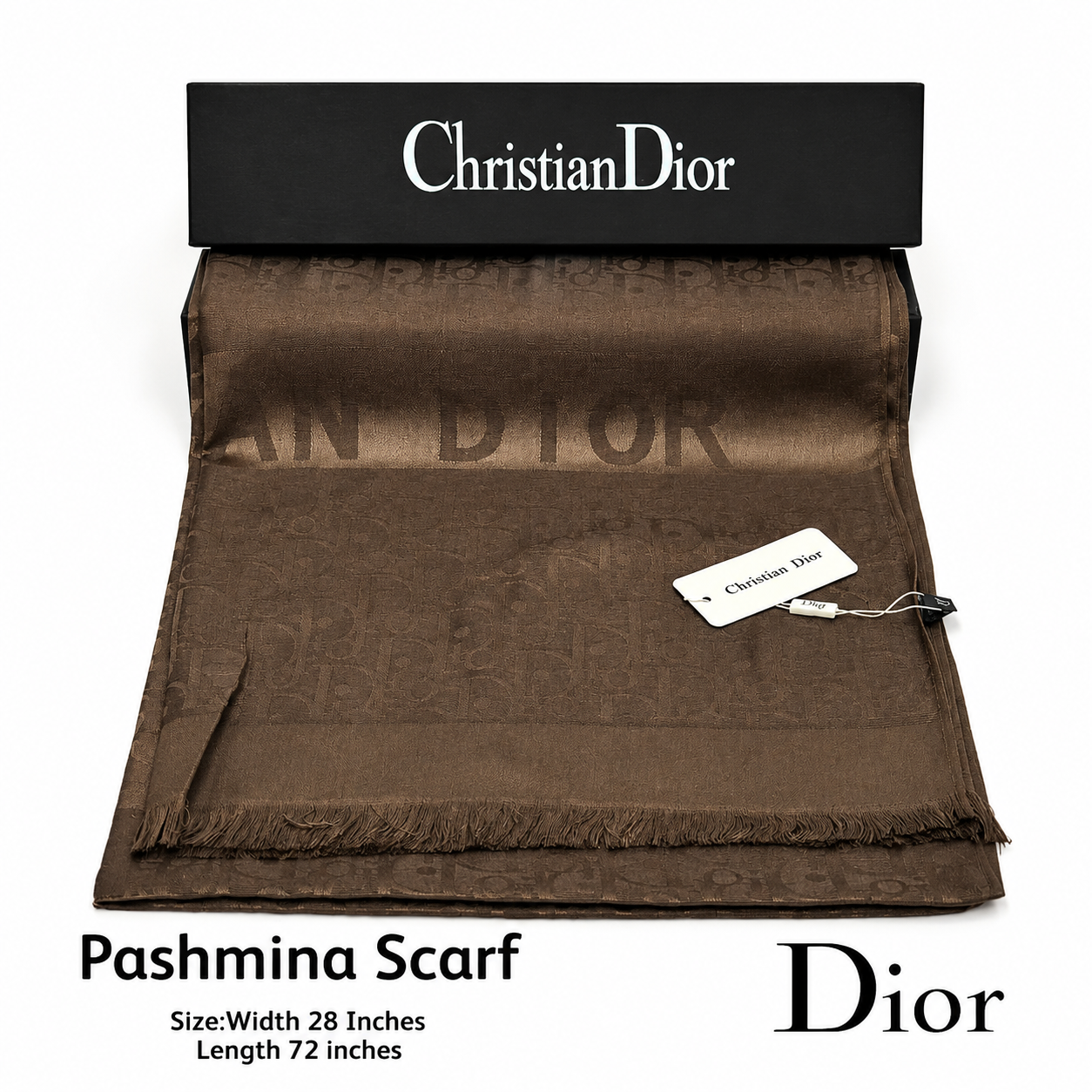 Dior Oblique Monogram Pashmina Shawl