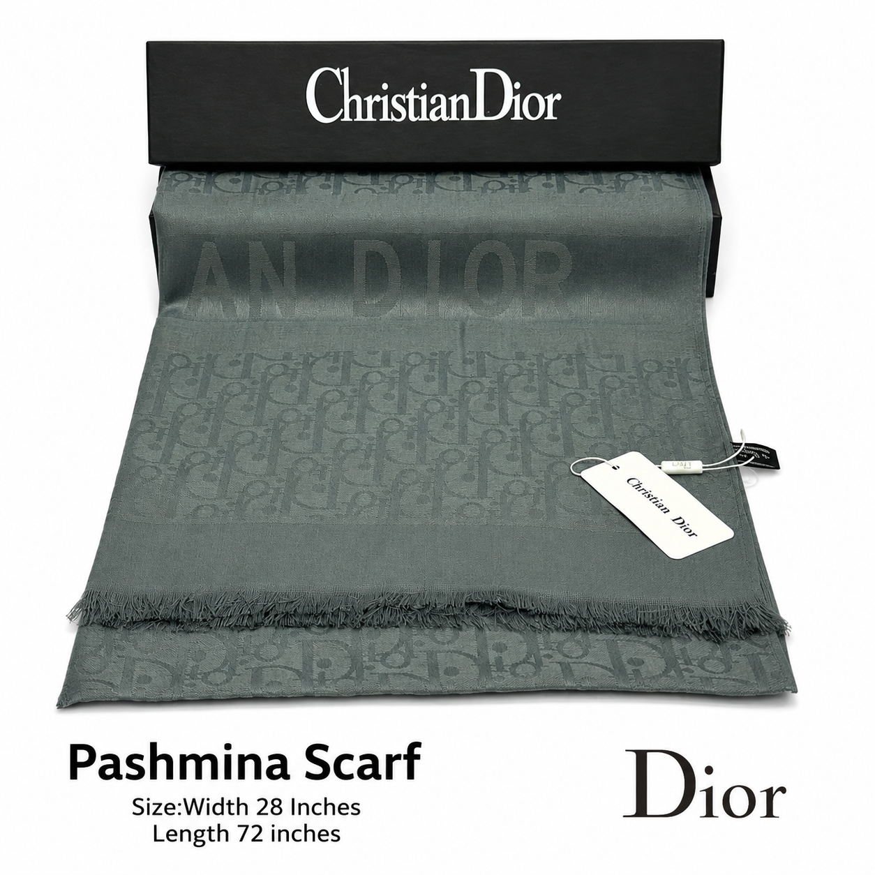 Dior Oblique Monogram Pashmina Shawl