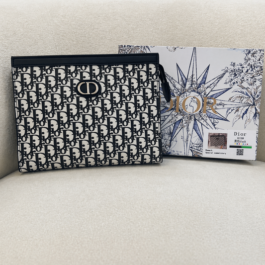 Dior Oblique Zip Clutch