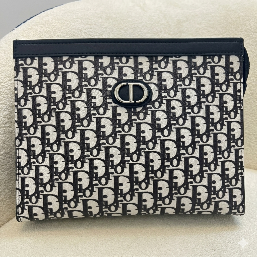 Dior Oblique Zip Clutch