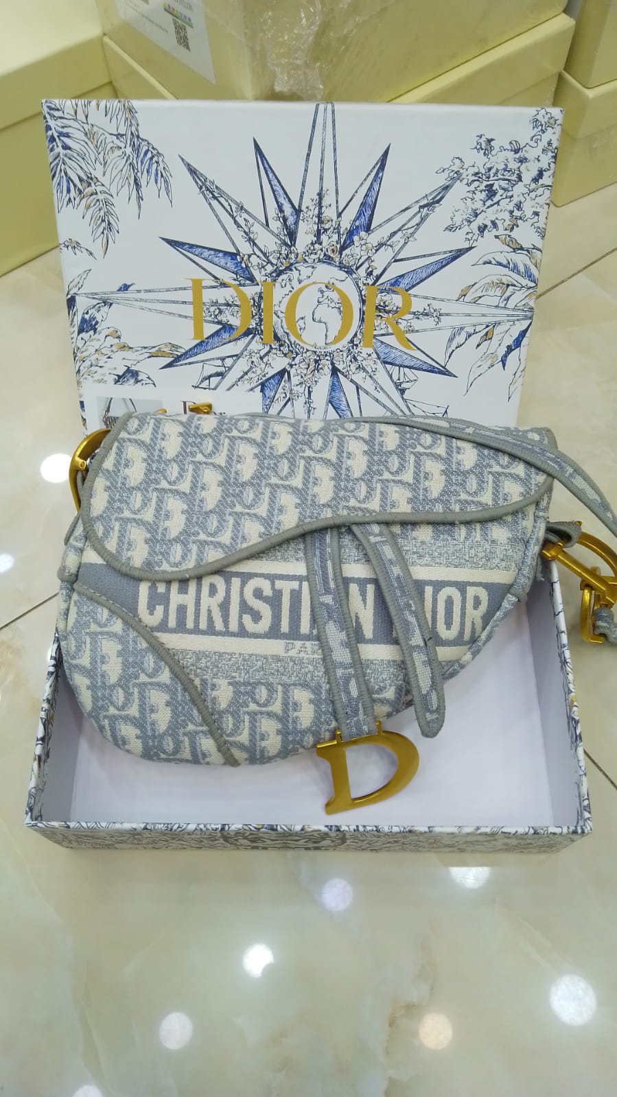 Dior Saddle Bag (Oblique Jacquard Canvas)