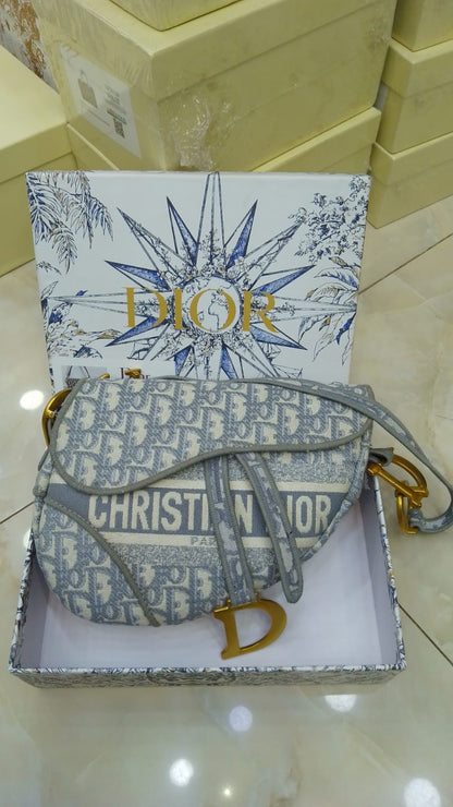 Dior Saddle Bag (Oblique Jacquard Canvas)