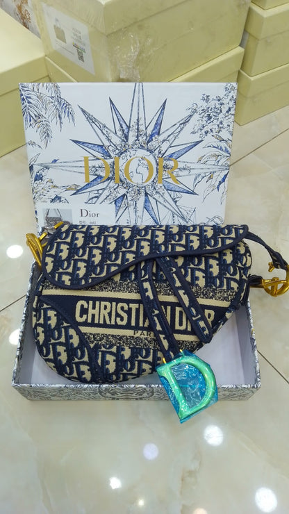 Dior Saddle Bag (Oblique Jacquard Canvas)