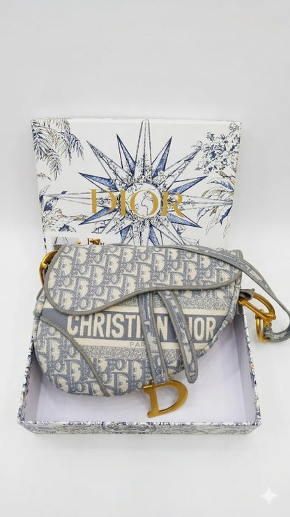 Dior Saddle Bag (Oblique Jacquard Canvas)