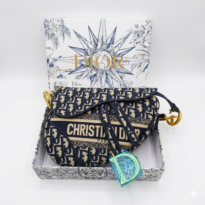 Dior Saddle Bag (Oblique Jacquard Canvas)