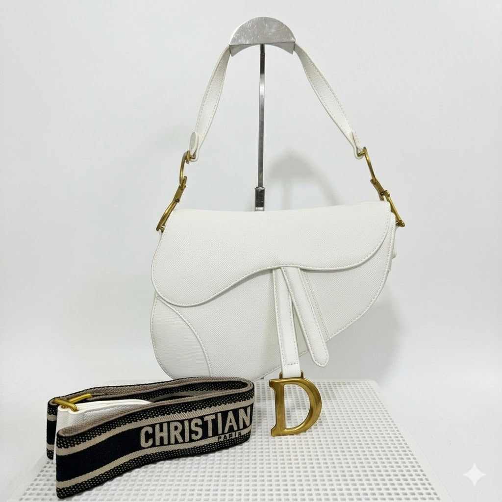 Dior Saddle Bag with Gold Hadware