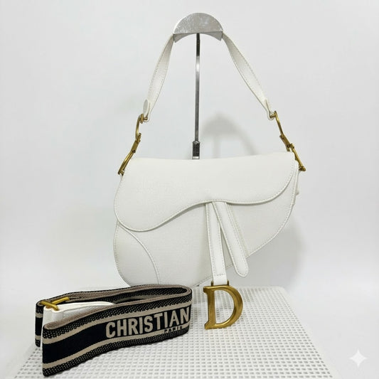Dior Saddle Bag with Gold Hadware