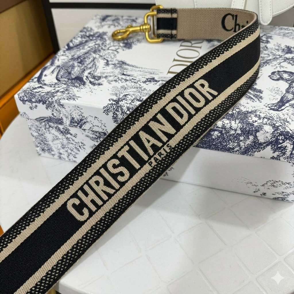 Dior Saddle Bag with Gold Hadware