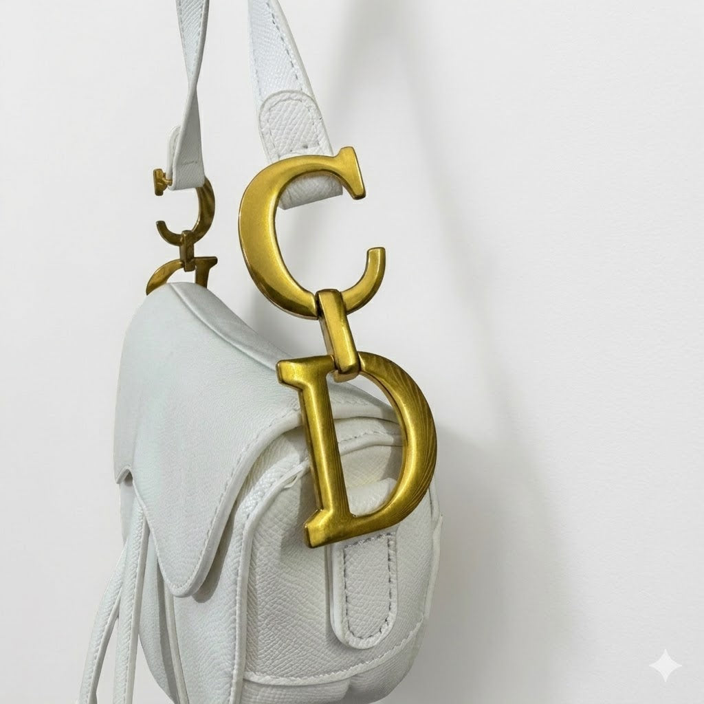 Dior Saddle Bag with Gold Hadware