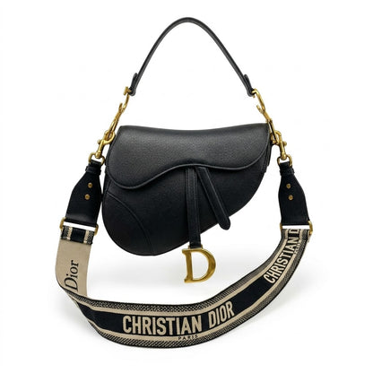 Dior Saddle Bag with Gold Hadware