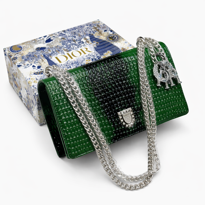 Dior Saddle Chain Bag Style Snake Texture